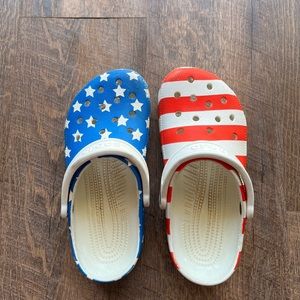 American Flag Crocs